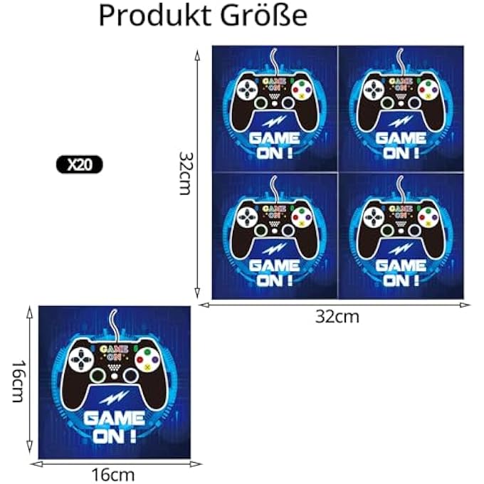 VIDEO GAMES DECORATIVE PAPER NAPKIN - Image 3